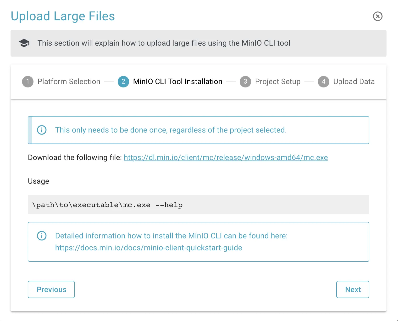 File Upload - Setup MC