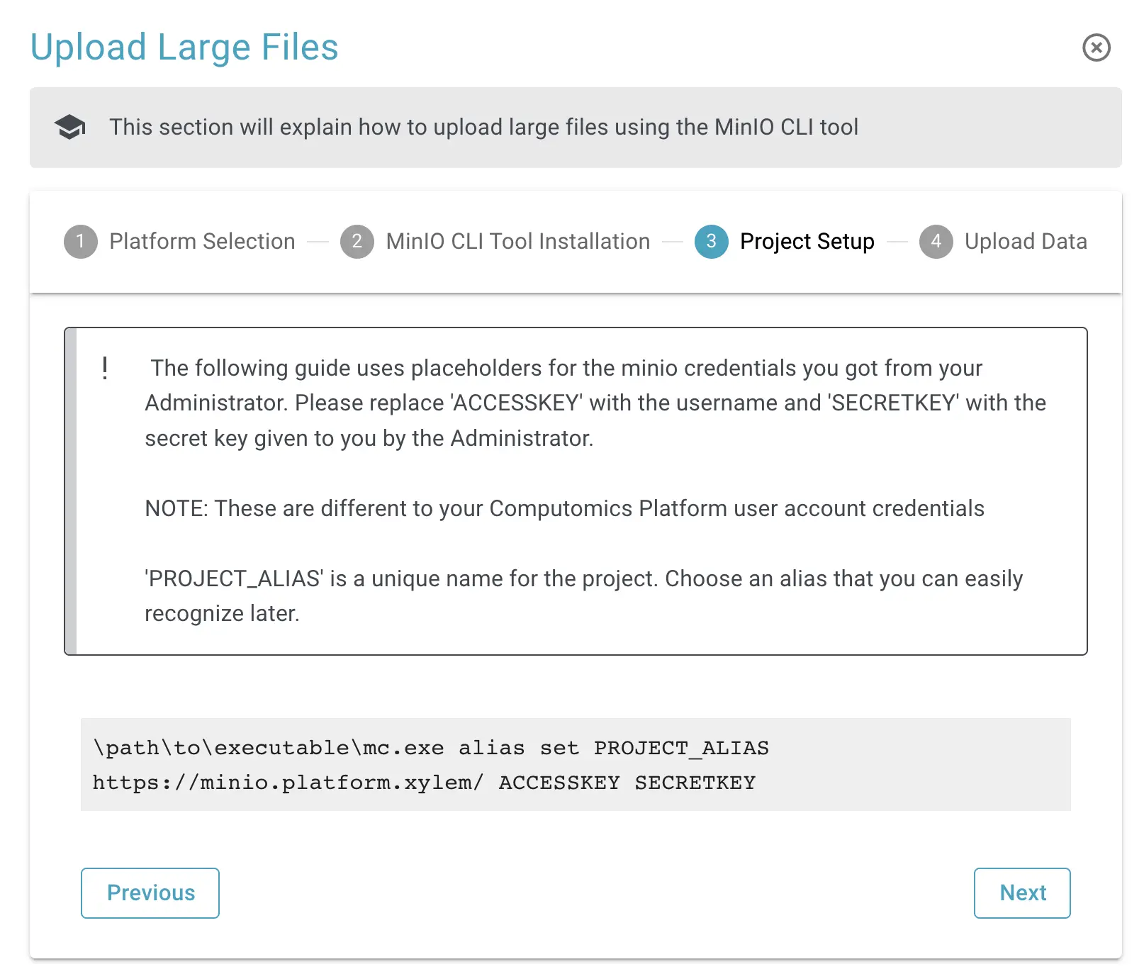 File Upload - Setup MC 2