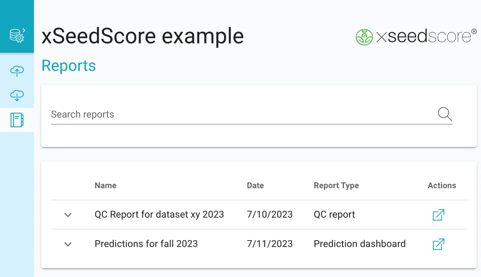 Report table